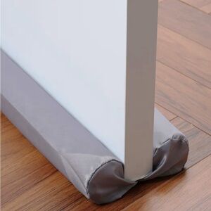 Under Door Draft Stopper Gray 29"-35" Window Breeze Dust Air Blocker Adjustable